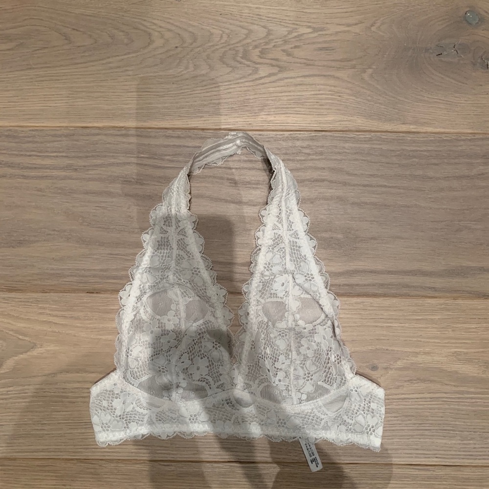 white lace free people bralette
